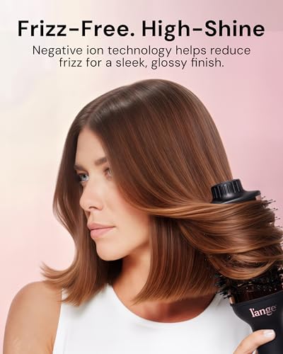 2-in-1 Titanium Blow Dryer Brush for Smooth Styling