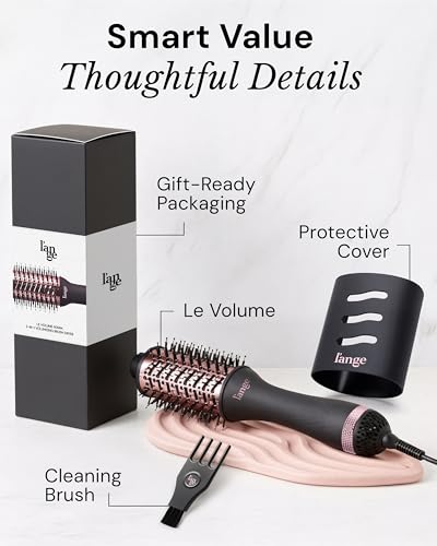 2-in-1 Titanium Blow Dryer Brush for Smooth Styling