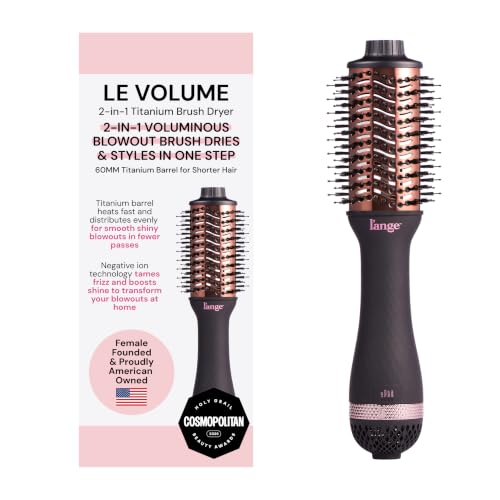 2-in-1 Titanium Blow Dryer Brush for Smooth Styling