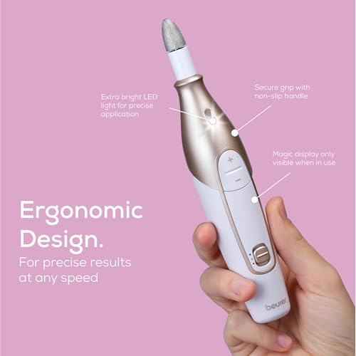 Cordless Electric Nail Drill Kit with LED Light & 10 Attachments