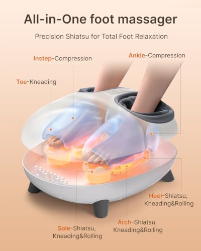 RENPHO Solheel Base Heated Foot Massager [2026 New Upgraded]