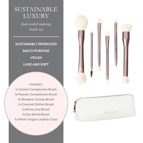 Jenny Patinkin Women's Dual Ended Makeup Brush Set