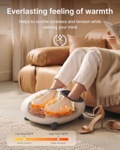 RENPHO Solheel Base Heated Foot Massager [2026 New Upgraded]