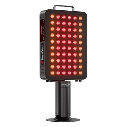 BestQool Red Light Therapy Panel with Stand, FSA-HSA 6 Wavelengths, 140W
