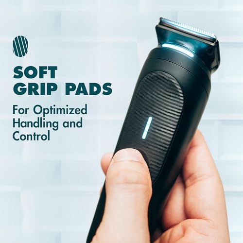 Waterproof Body Hair Trimmer with LED Light for Men