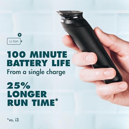 Waterproof Body Hair Trimmer with LED Light for Men
