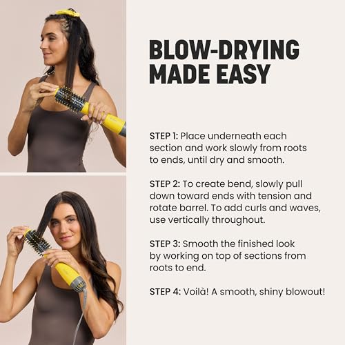 Volumizing Blow-Dryer Brush for Smooth, Frizz-Free Styling