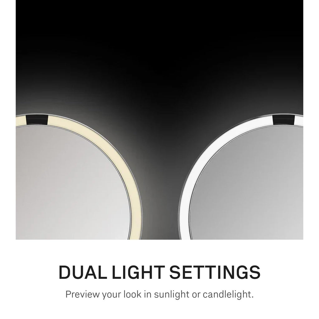 Rechargeable Makeup Mirror with 1X 5X 10X Magnification
