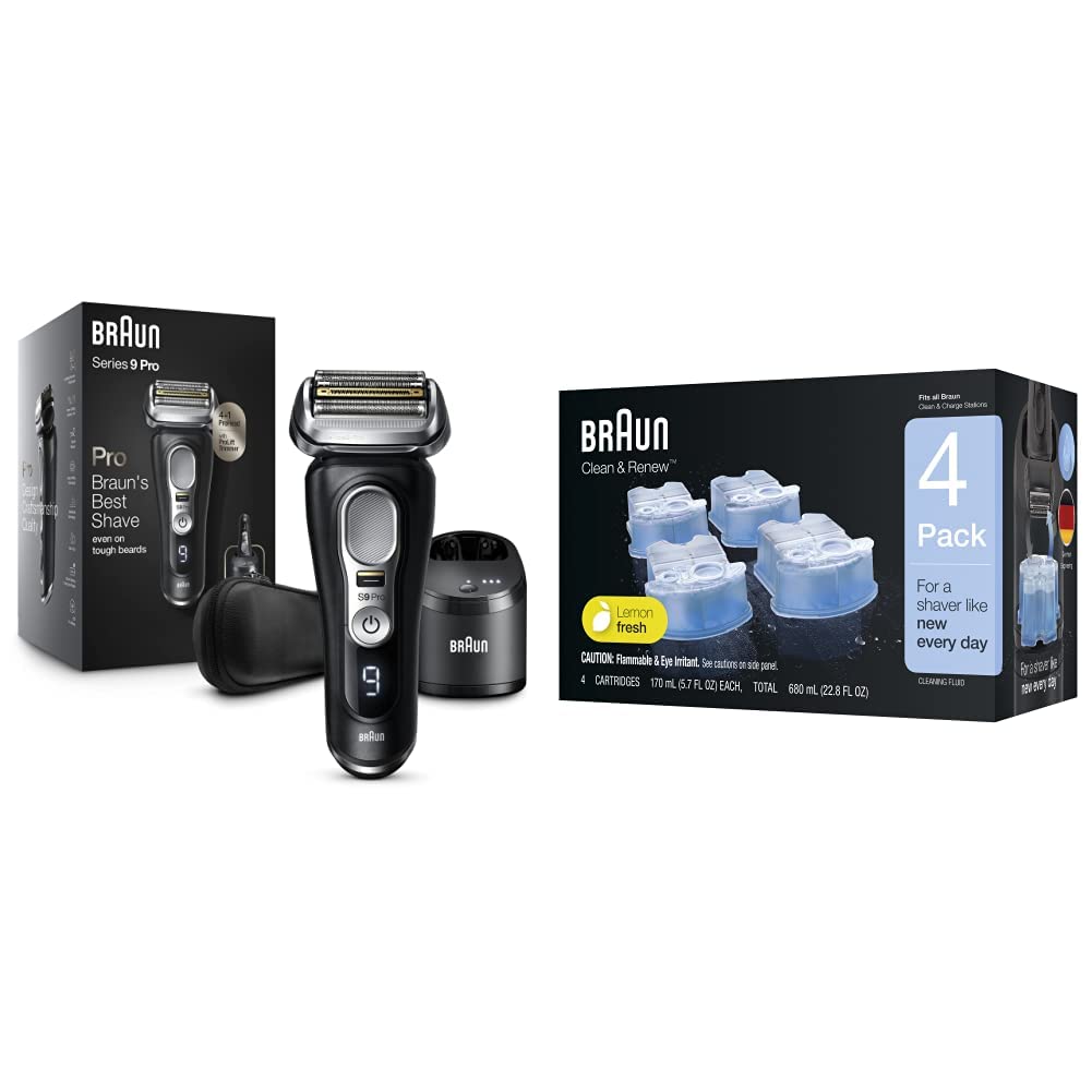 Waterproof Foil Shaver with Beard Trimmer & Cleaning Station
