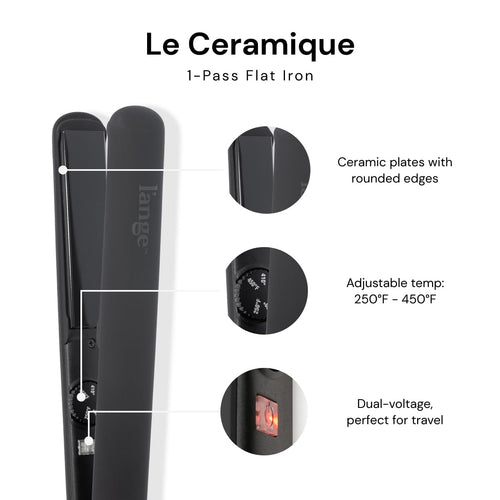 Ceramic Flat Iron Hair Straightener with Fast Heating