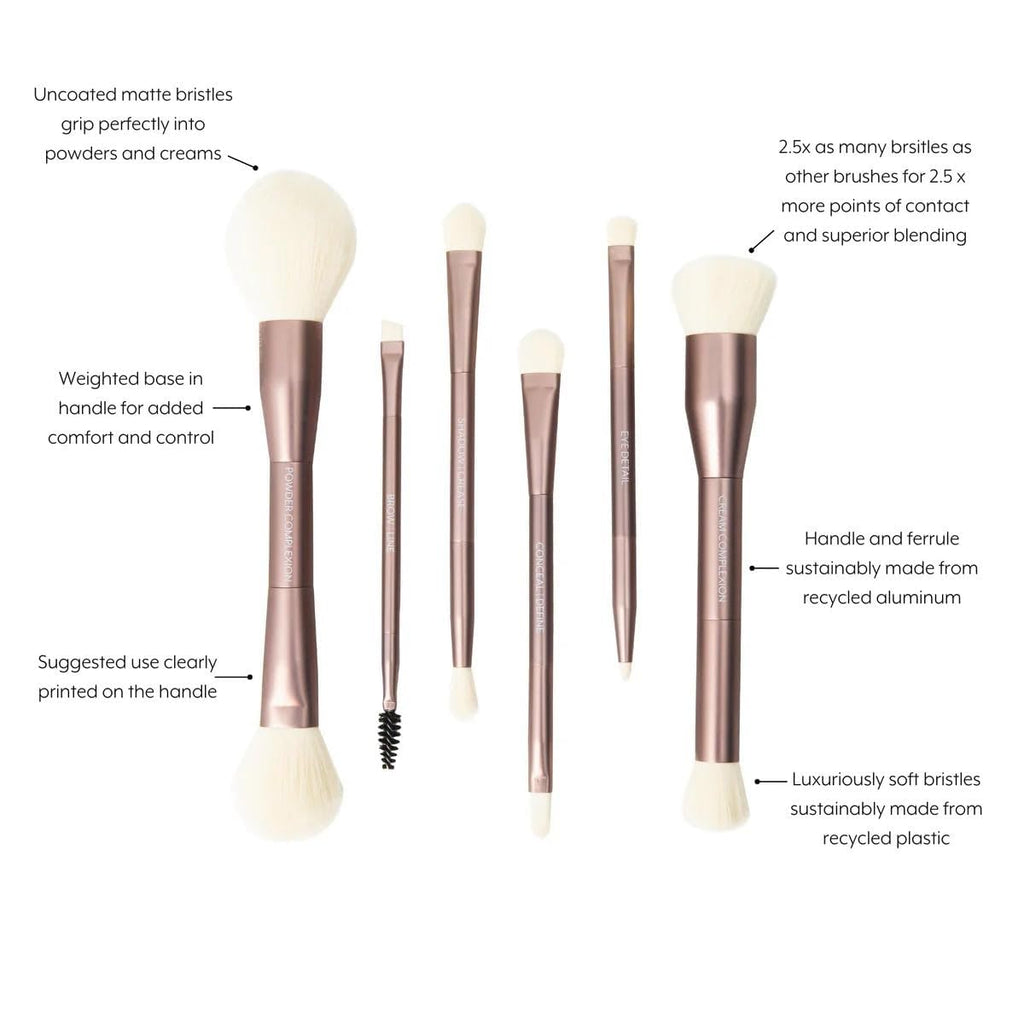 Jenny Patinkin Women's Dual Ended Makeup Brush Set