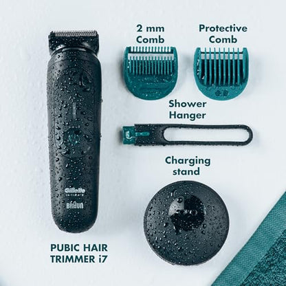 Waterproof Body Hair Trimmer with LED Light for Men