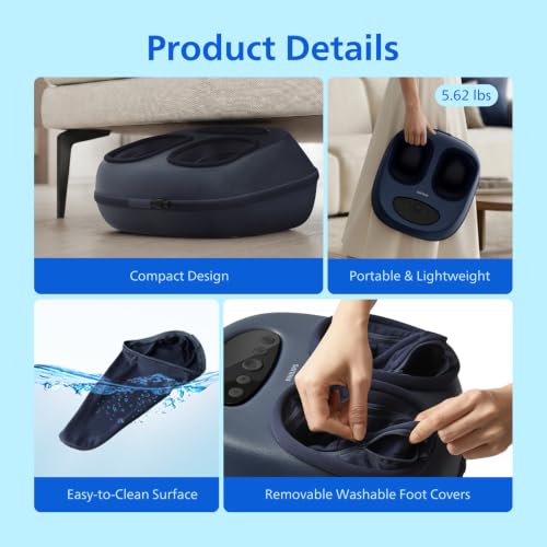 Heated Foot Massager with Shiatsu & Air Compression