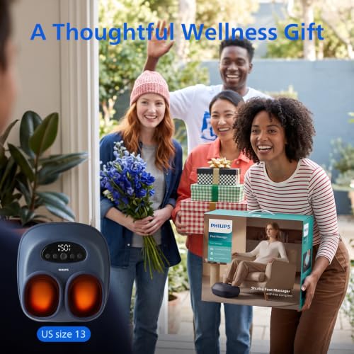 Heated Foot Massager with Shiatsu & Air Compression