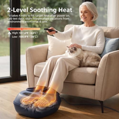 Heated Foot Massager with Shiatsu & Air Compression