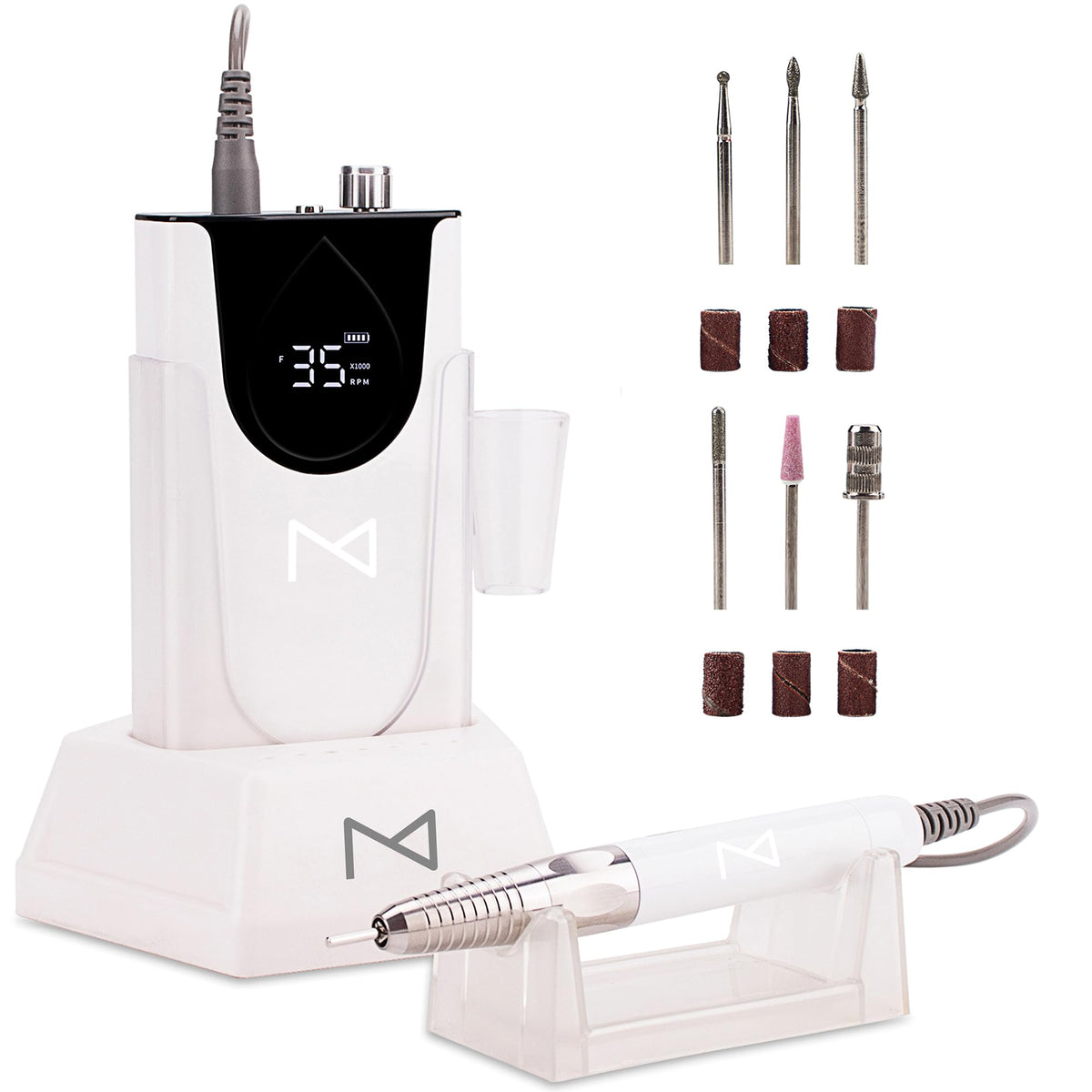 35K RPM 2-in-1 Brushless Cordless Electric Nail Drill