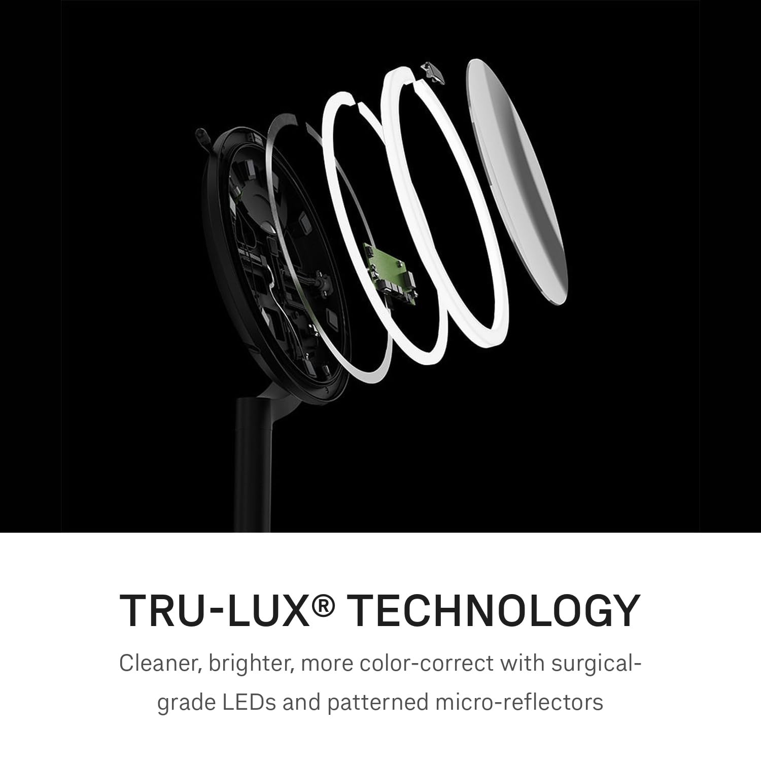 Rechargeable Makeup Mirror with 1X 5X 10X Magnification