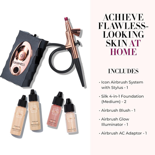 Airbrush Makeup System with 4-Piece Foundation Starter Kit