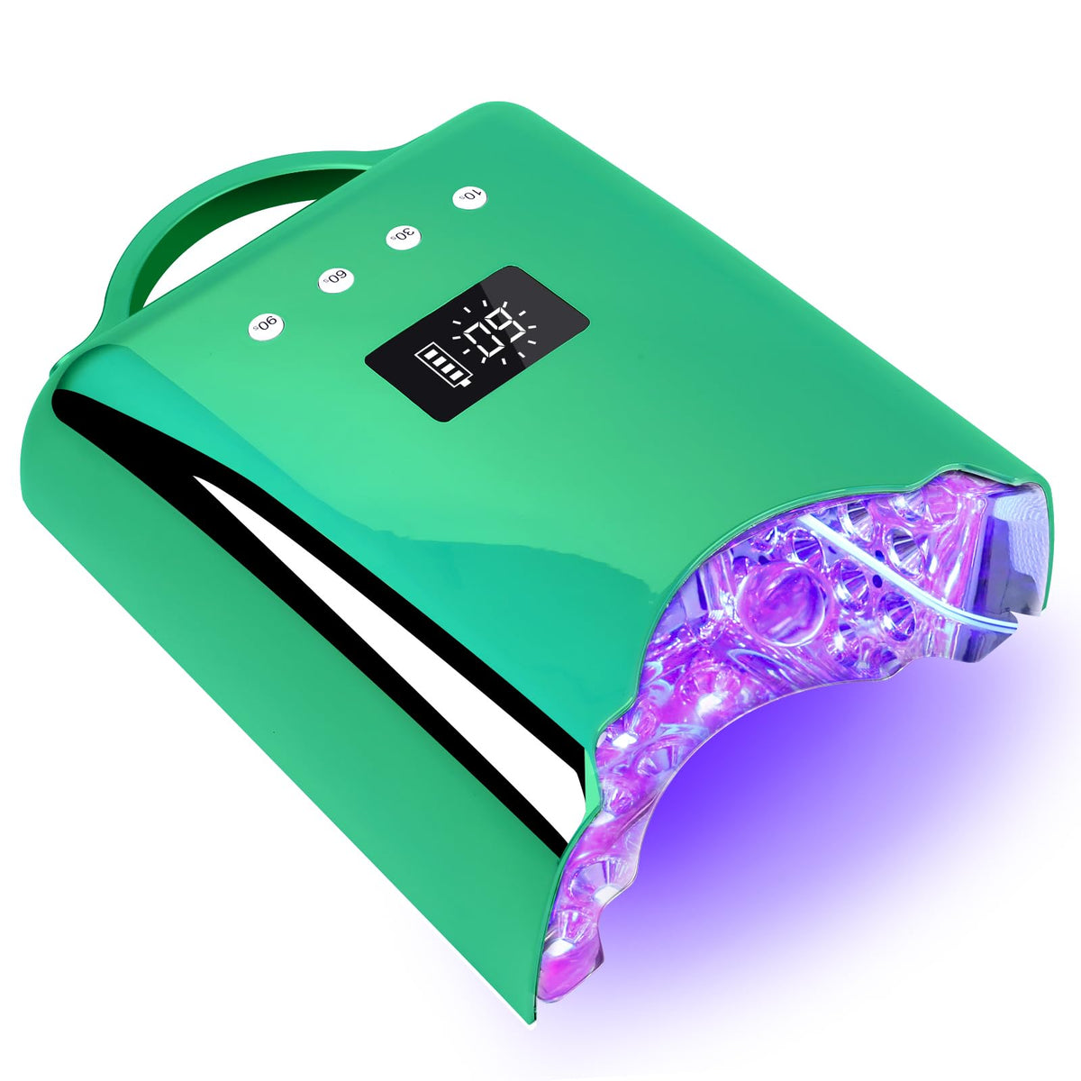 78W Cordless UV LED Nail Lamp with LCD Display & Auto Sensor