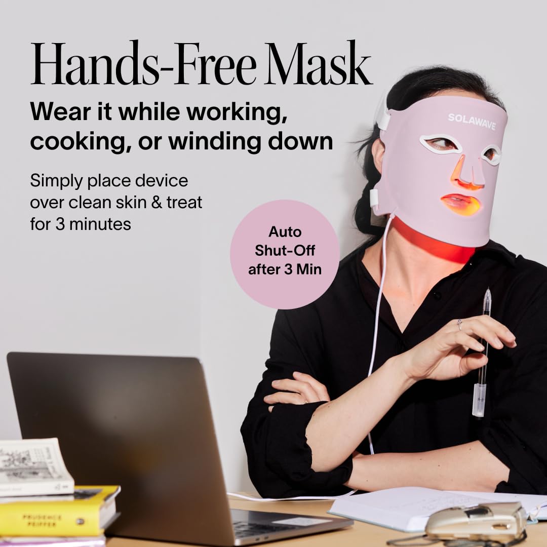 Solawave Light Therapy Face Mask - Amber, Red, Deep Red & Near-Infrared