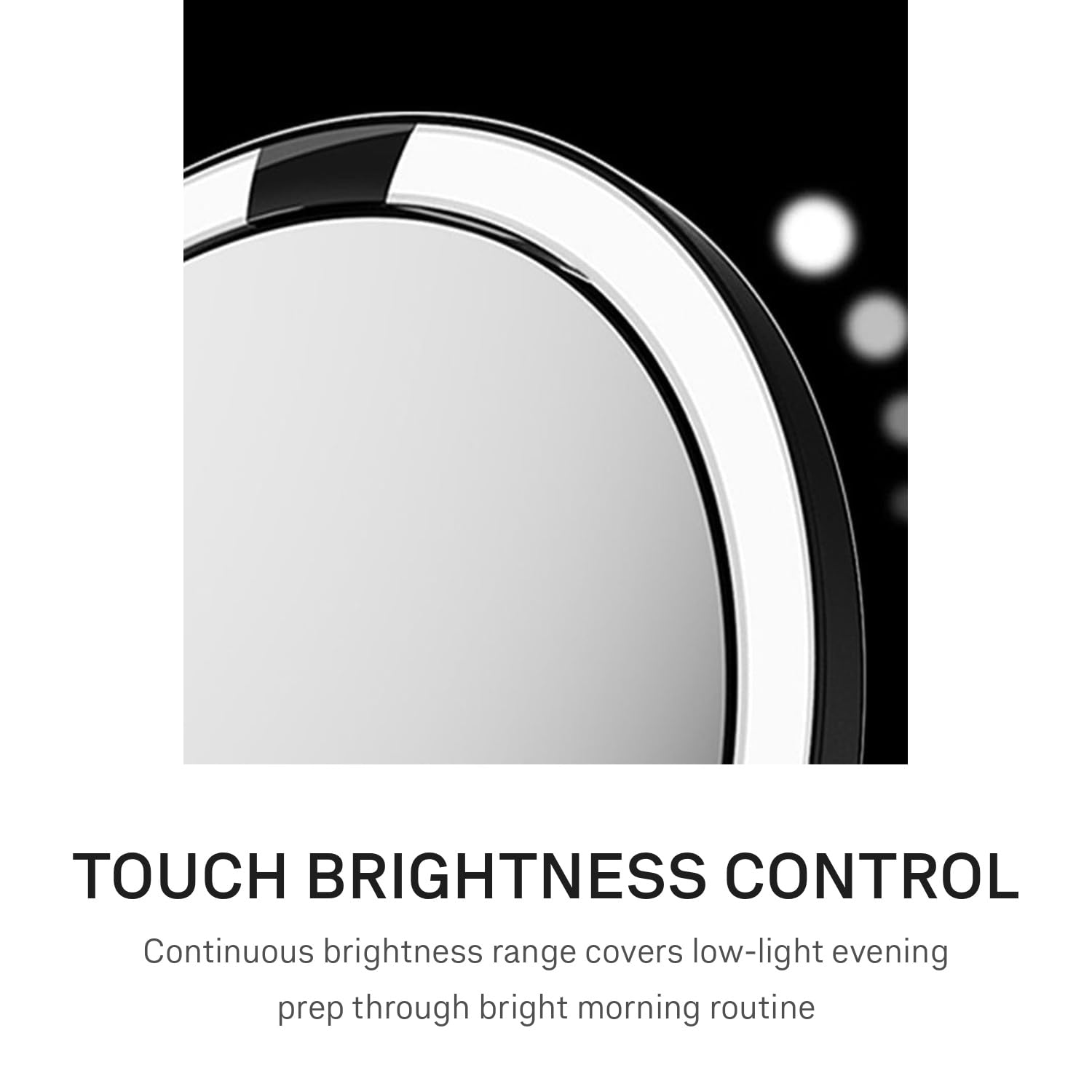 Rechargeable Makeup Mirror with 1X 5X 10X Magnification