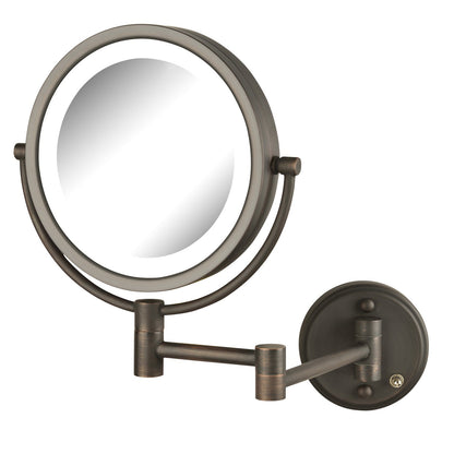 Wall-Mounted Lighted Makeup Mirror with 8X Magnification