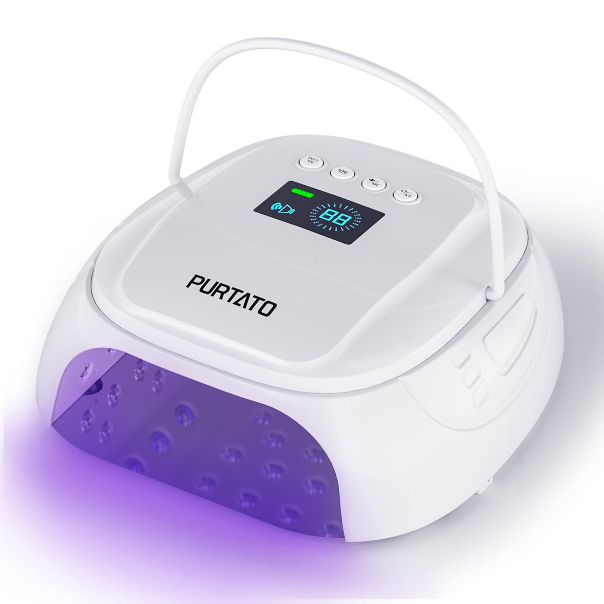 126W Cordless UV Nail Lamp with 4 Timer Settings