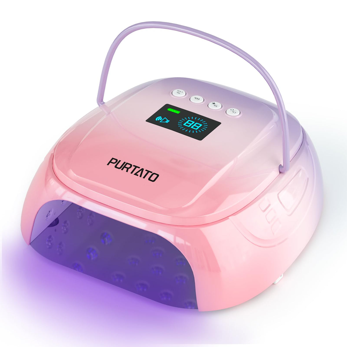 126W Cordless UV Nail Lamp with 4 Timer Settings