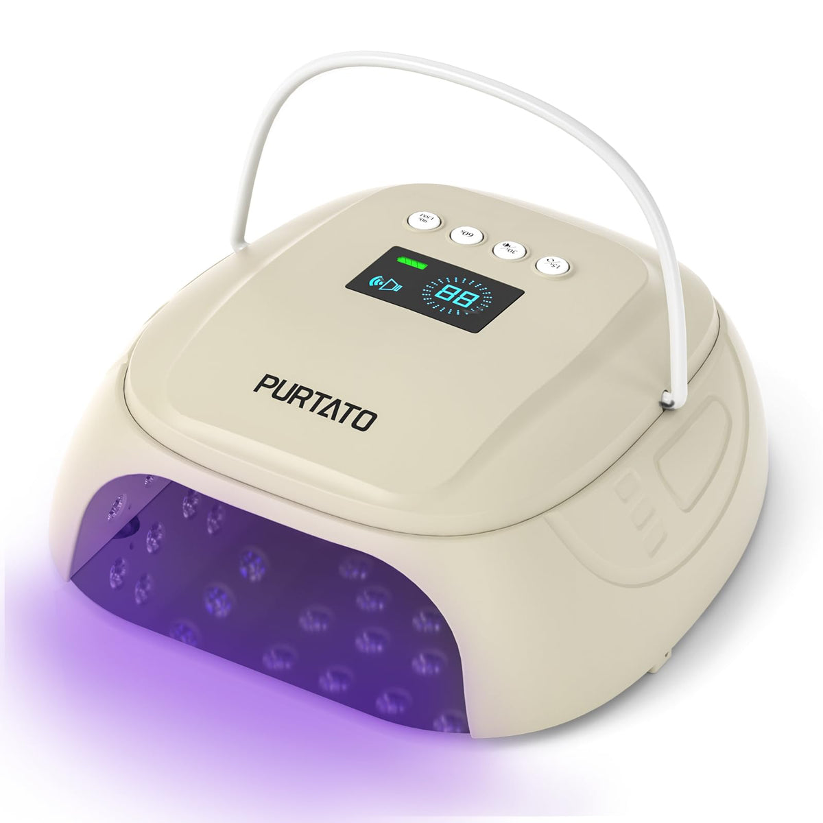126W Cordless UV Nail Lamp with 4 Timer Settings