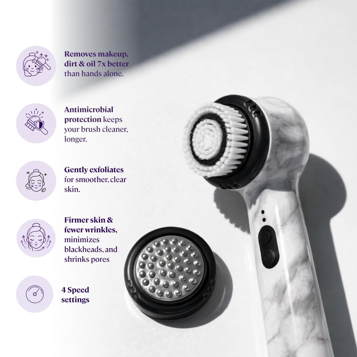 Sonic Facial Cleansing & Exfoliating Brush