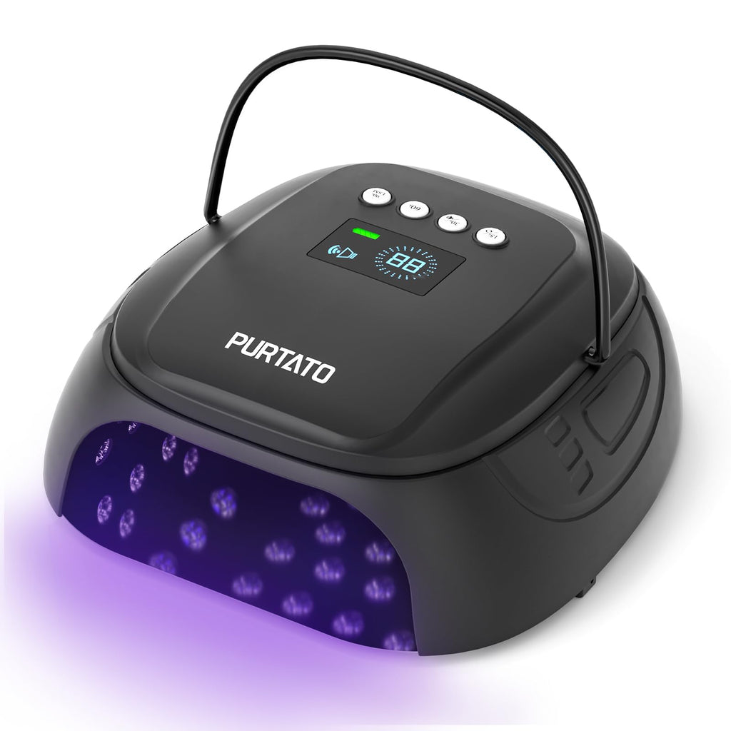 126W Cordless UV Nail Lamp with 4 Timer Settings