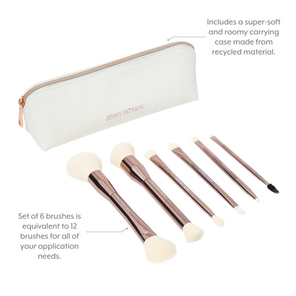 Jenny Patinkin Women's Dual Ended Makeup Brush Set