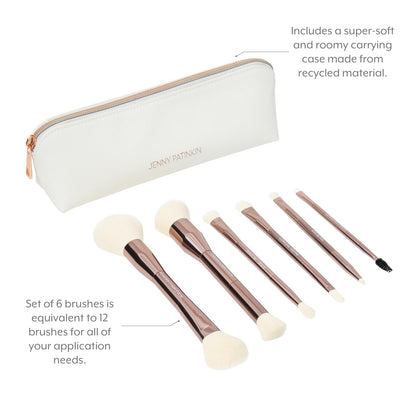 Jenny Patinkin Women's Dual Ended Makeup Brush Set