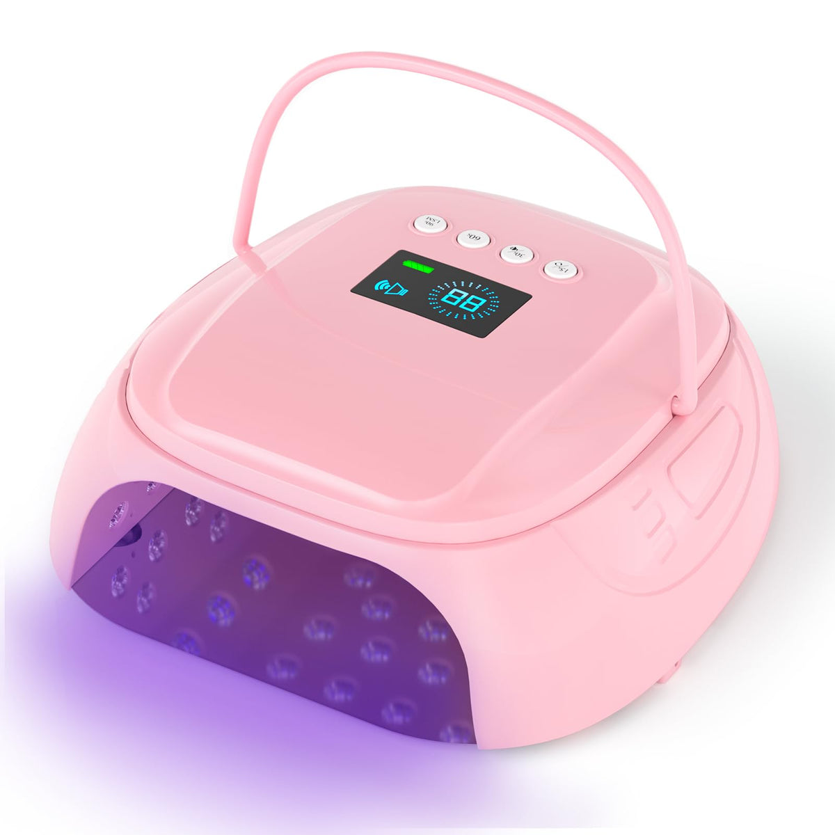 126W Cordless UV Nail Lamp with 4 Timer Settings