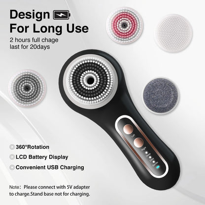 Rechargeable Facial Cleansing & Exfoliating Brush