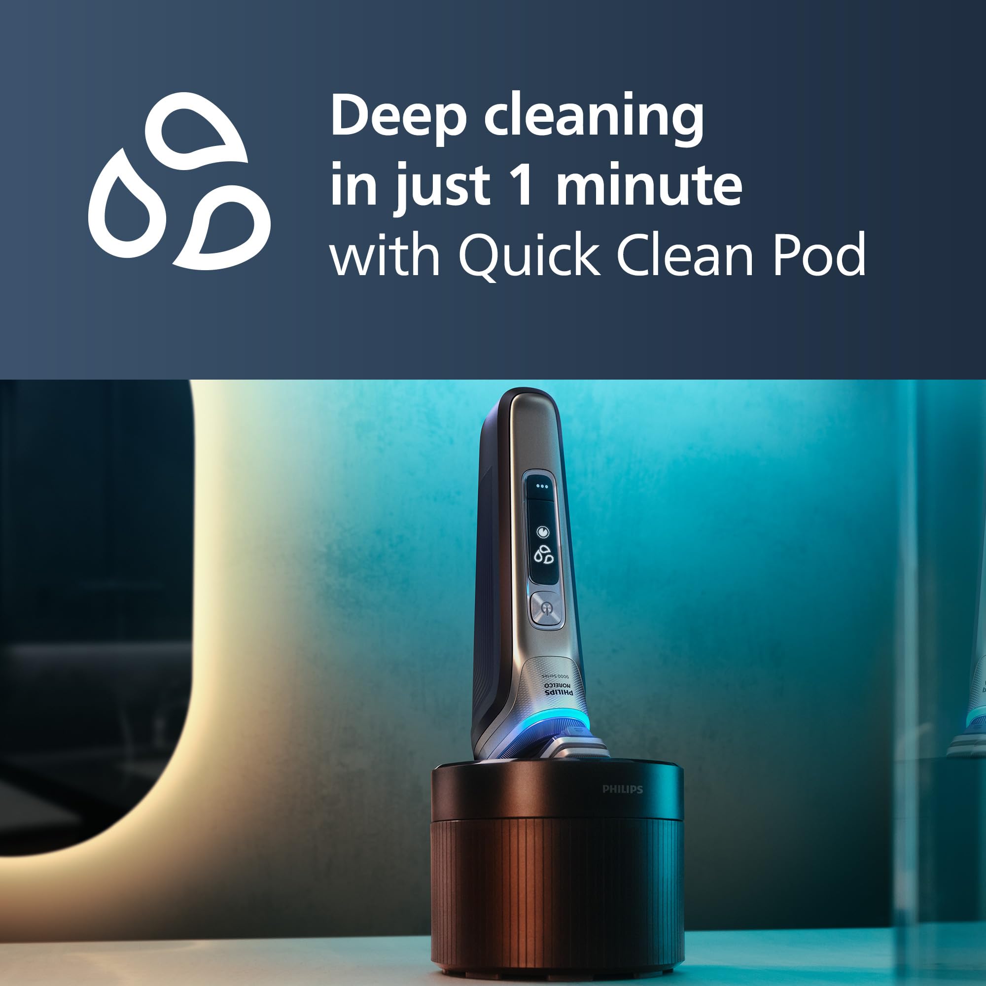 Rechargeable Wet & Dry Electric Shaver with Pop-Up Trimmer