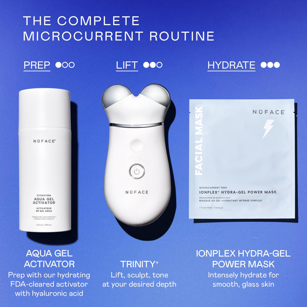 NuFACE TRINITY+ Microcurrent Facial Device Starter Kits