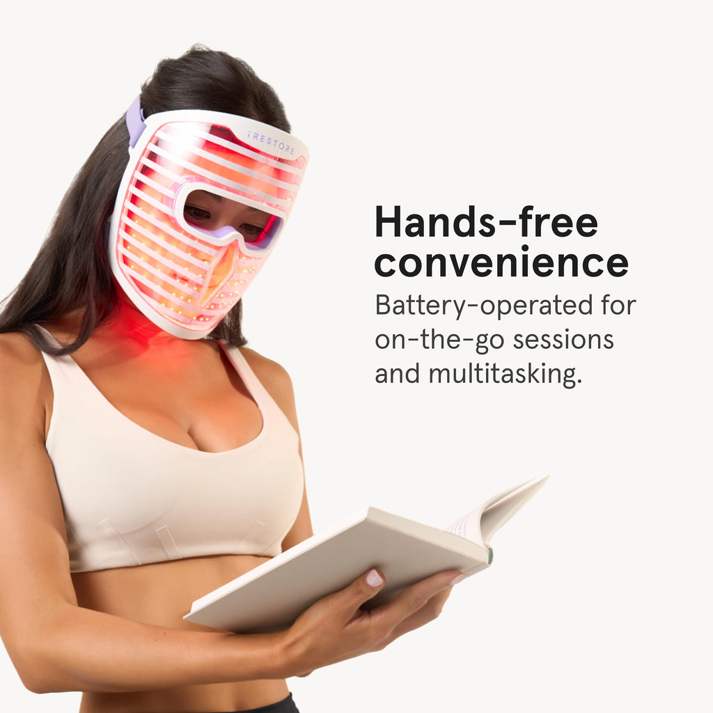 LED Face Mask with Red, Blue & Infrared Light Therapy