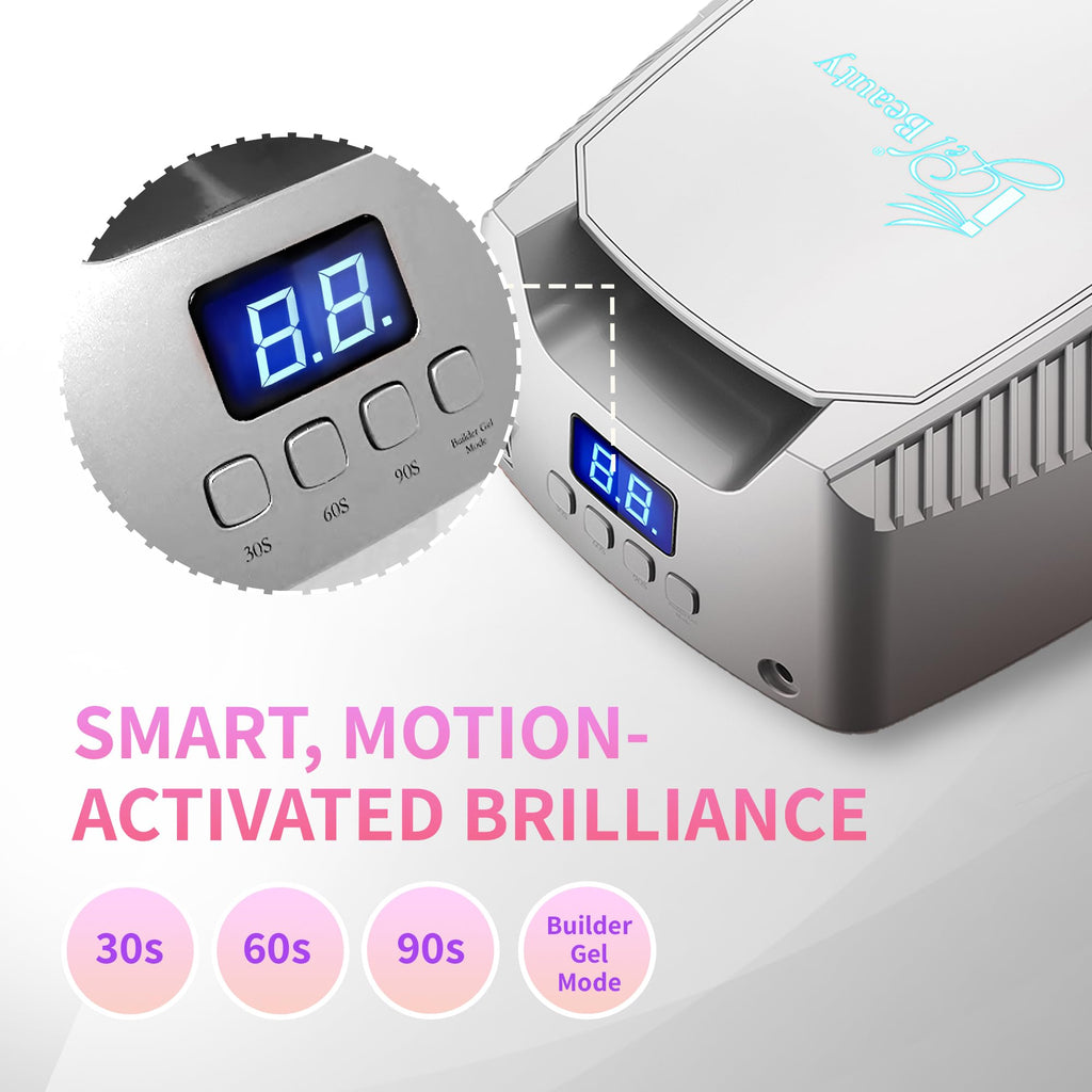 48W Wireless UV LED Nail Lamp with Smart Motion Sensor