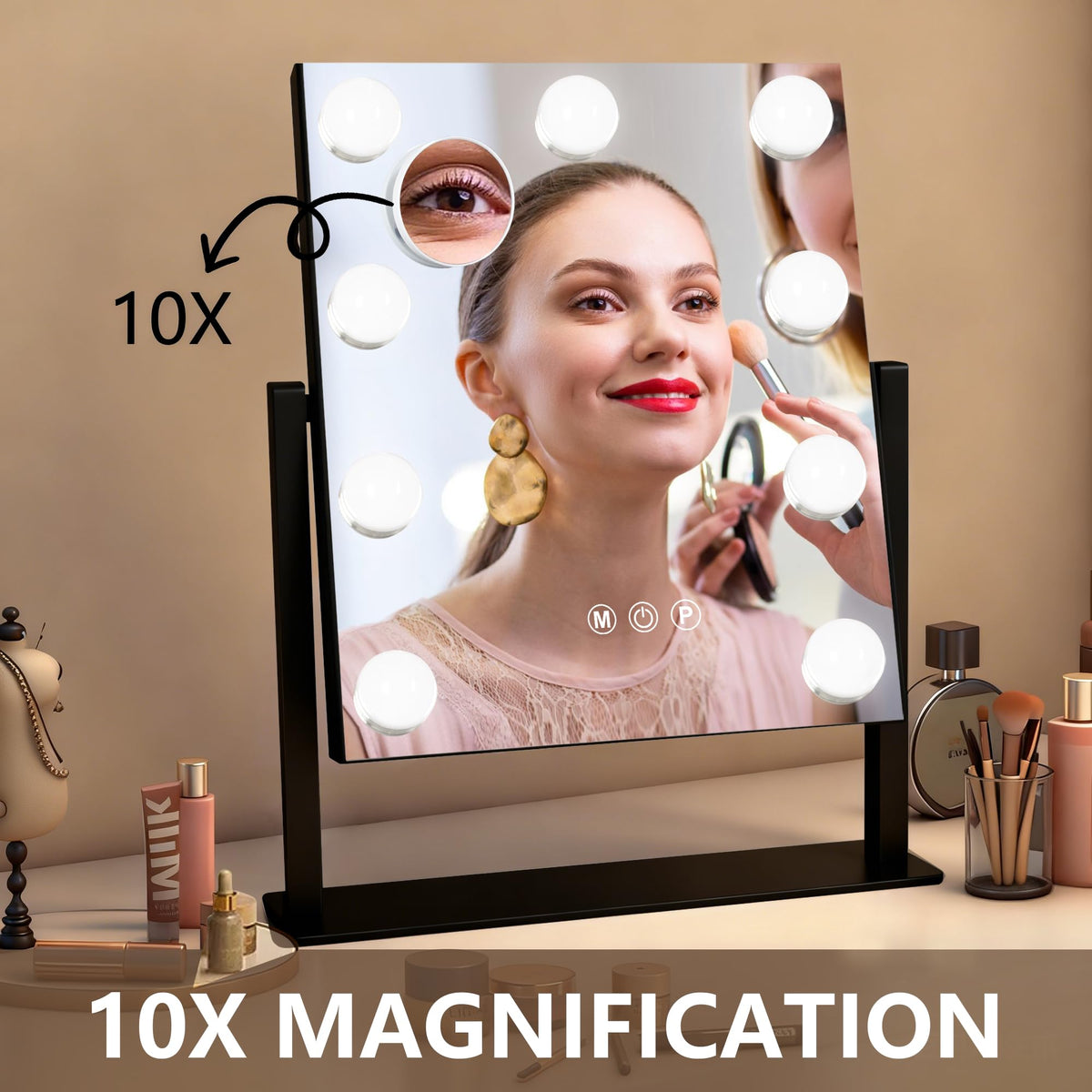 Ratsamee Arched Makeup Vanity Mirror with Lights