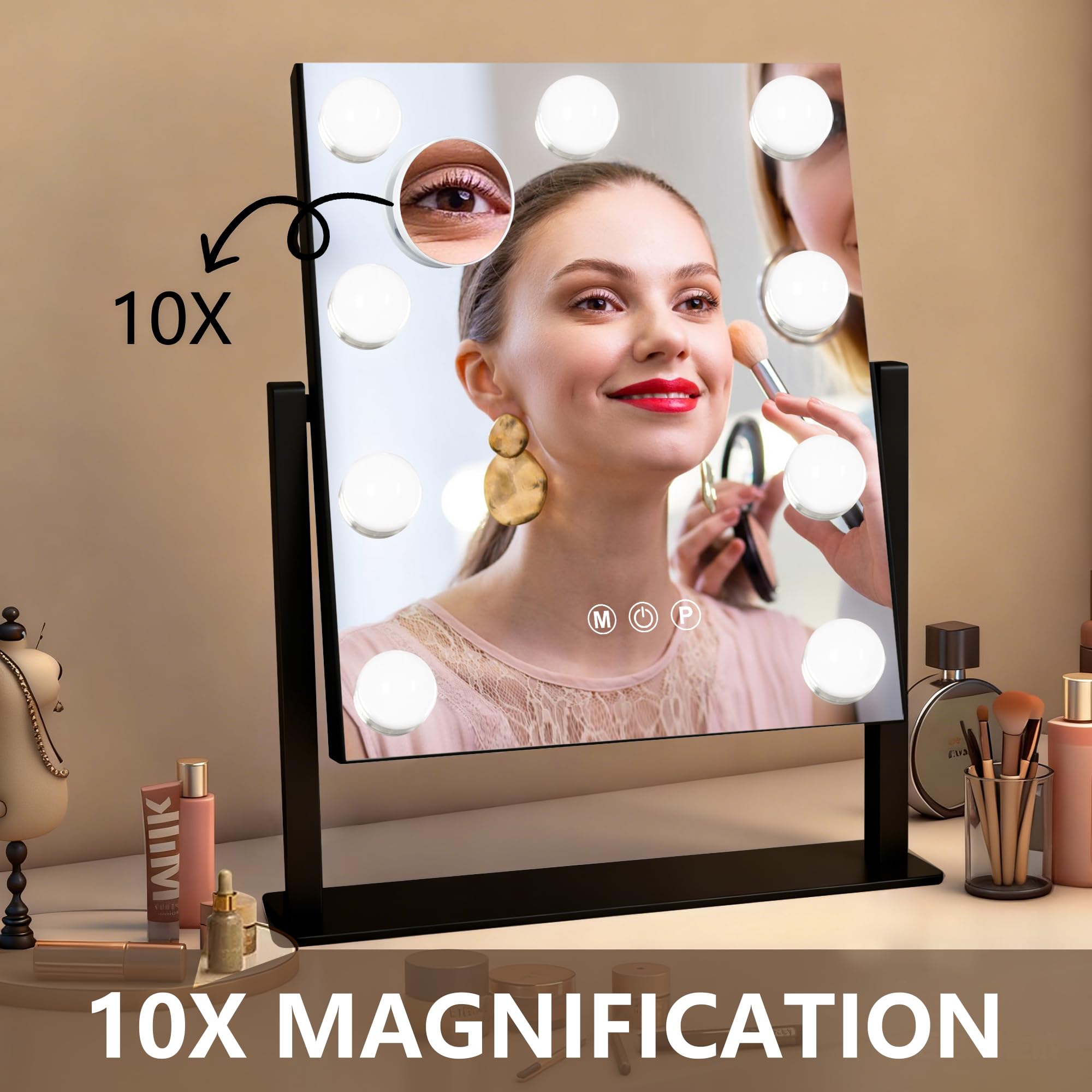 Ratsamee Arched Makeup Vanity Mirror with Lights