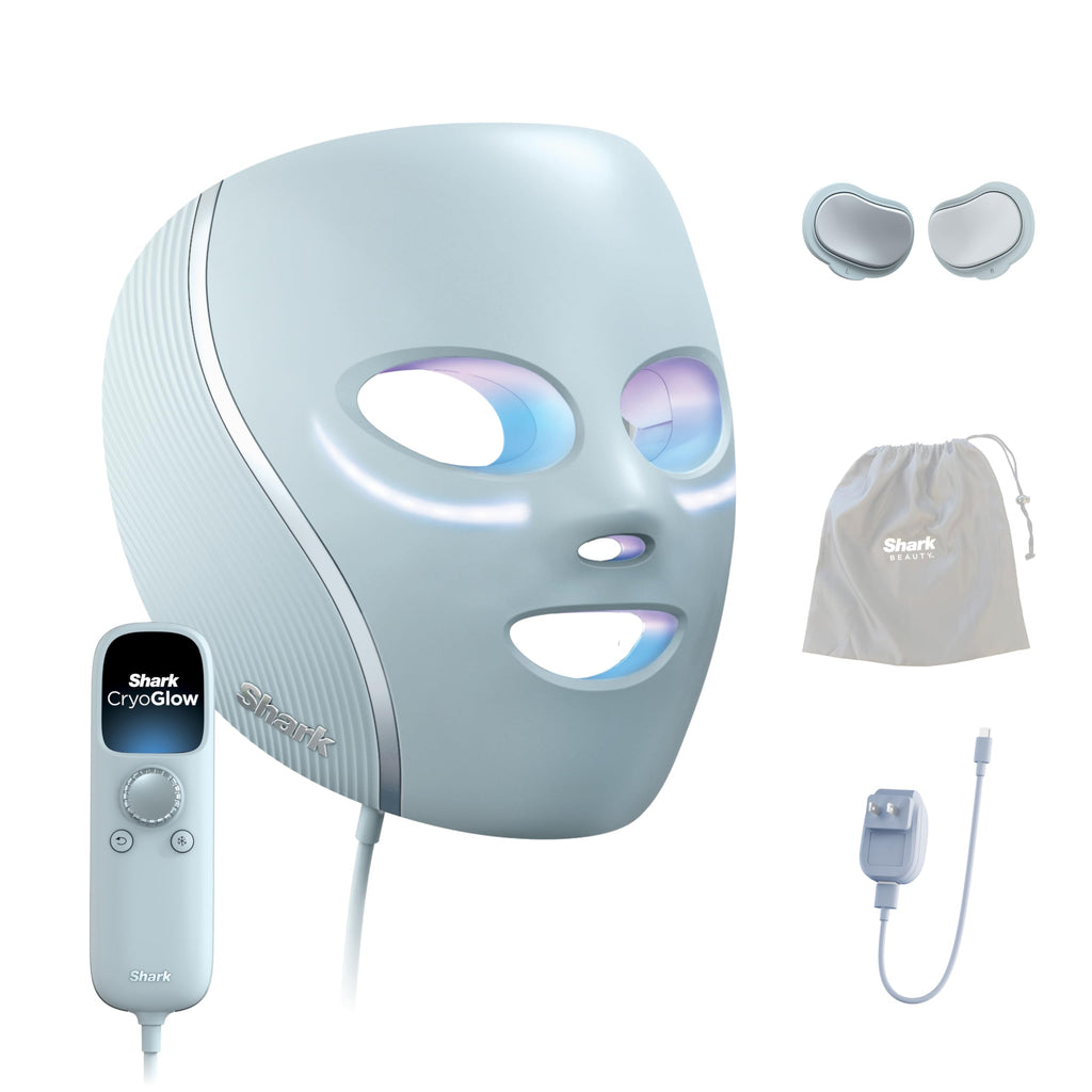LED Face Mask with Under-Eye Cooling & Light Therapy