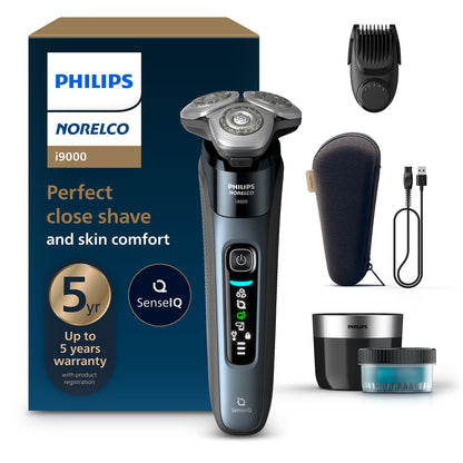 Rechargeable Wet & Dry Electric Shaver with Pop-Up Trimmer