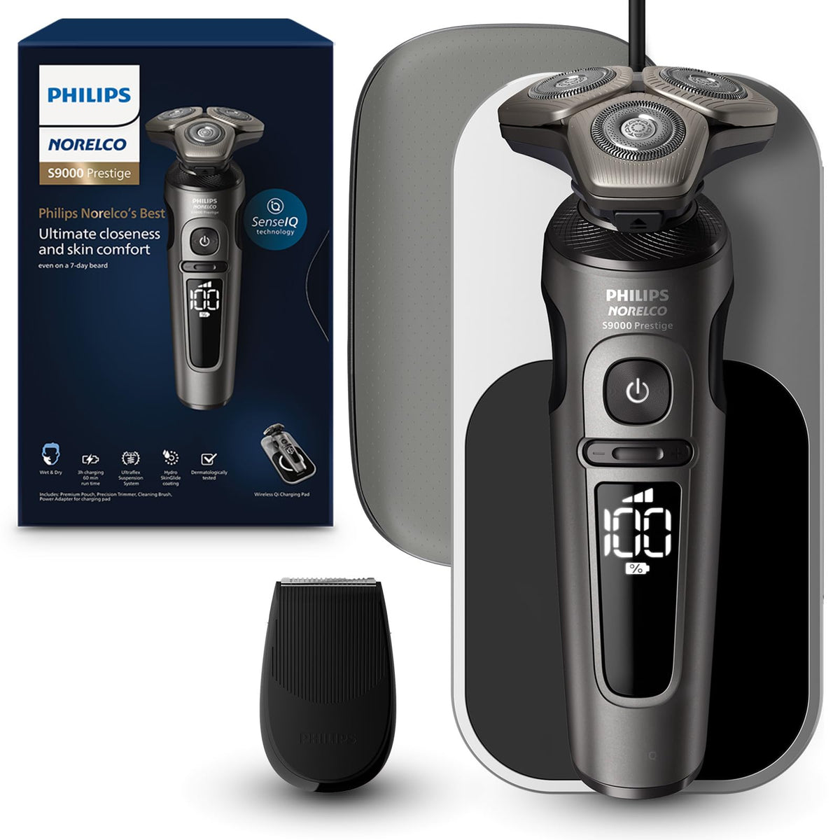 Premium Wet & Dry Electric Shaver with Precision Trimmer