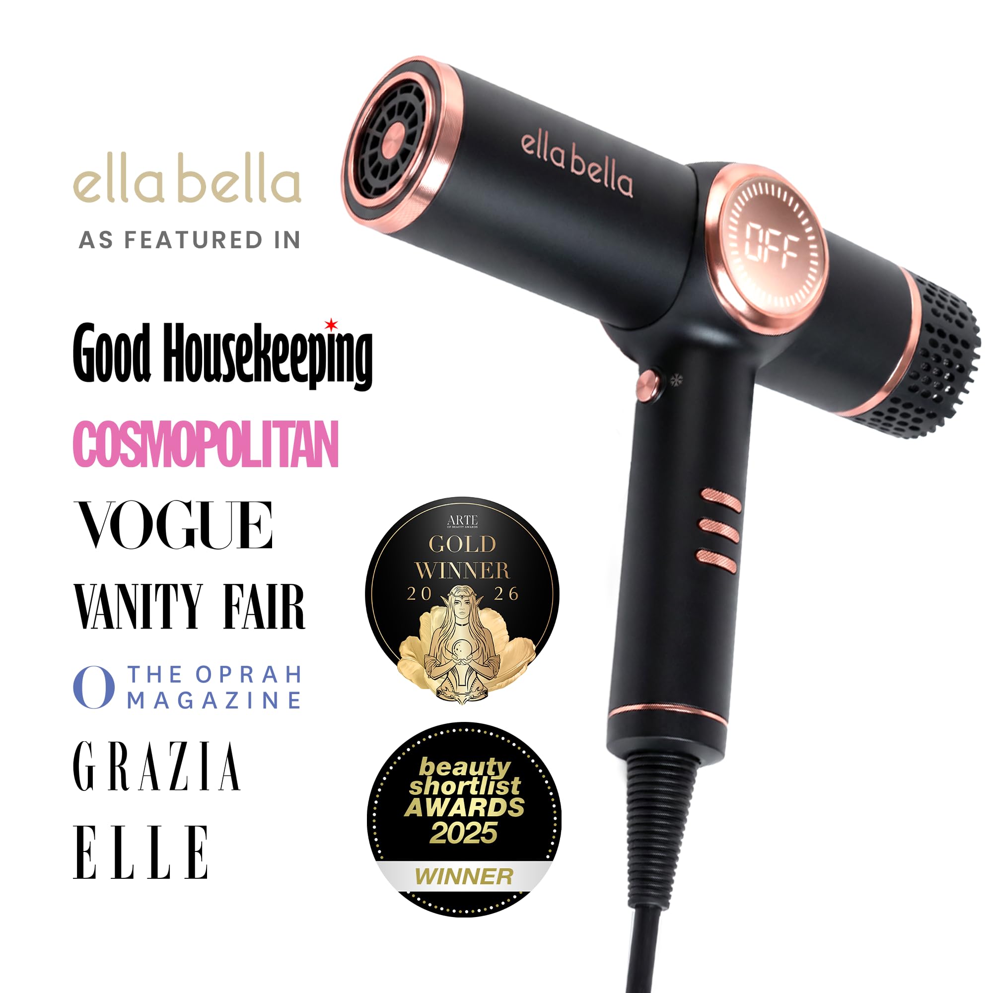 Ionic Hair Dryer with Diffuser & Negative Ion Technology