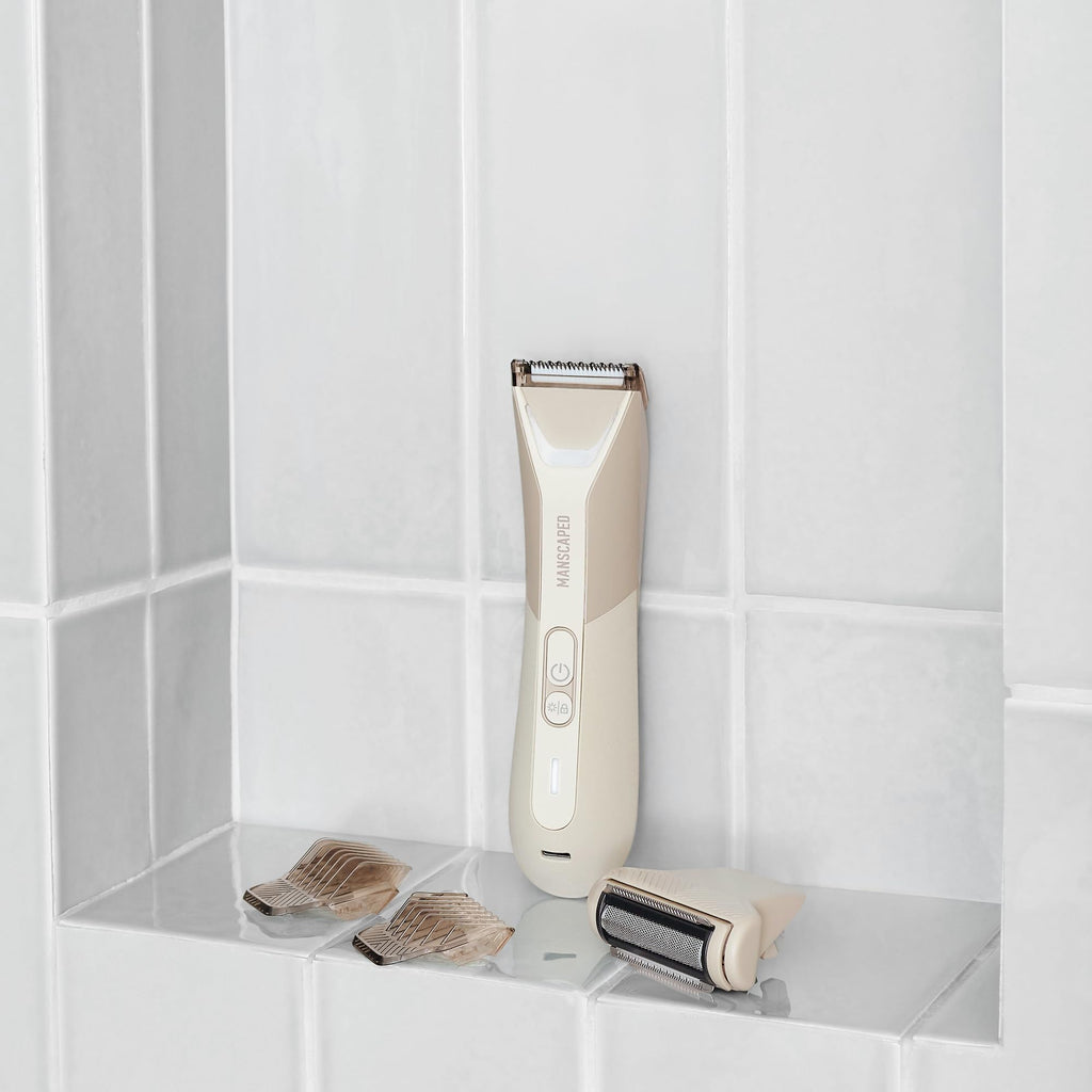 Waterproof Groin & Body Hair Trimmer with Dual-Head Blades
