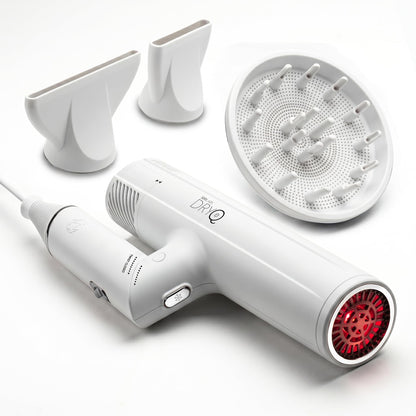 Infrared Hair Dryer with Red Light & Frizz Control