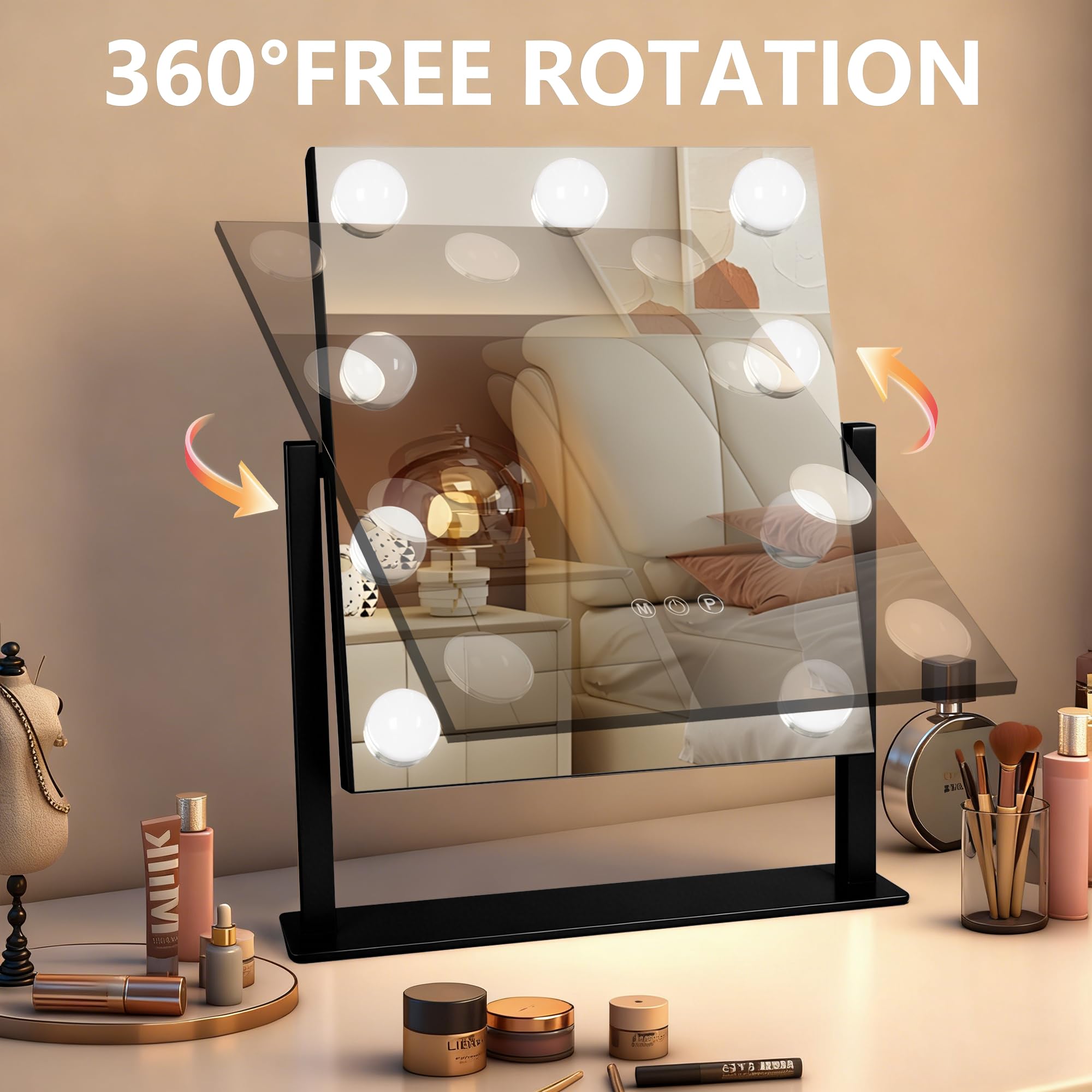 Ratsamee Arched Makeup Vanity Mirror with Lights