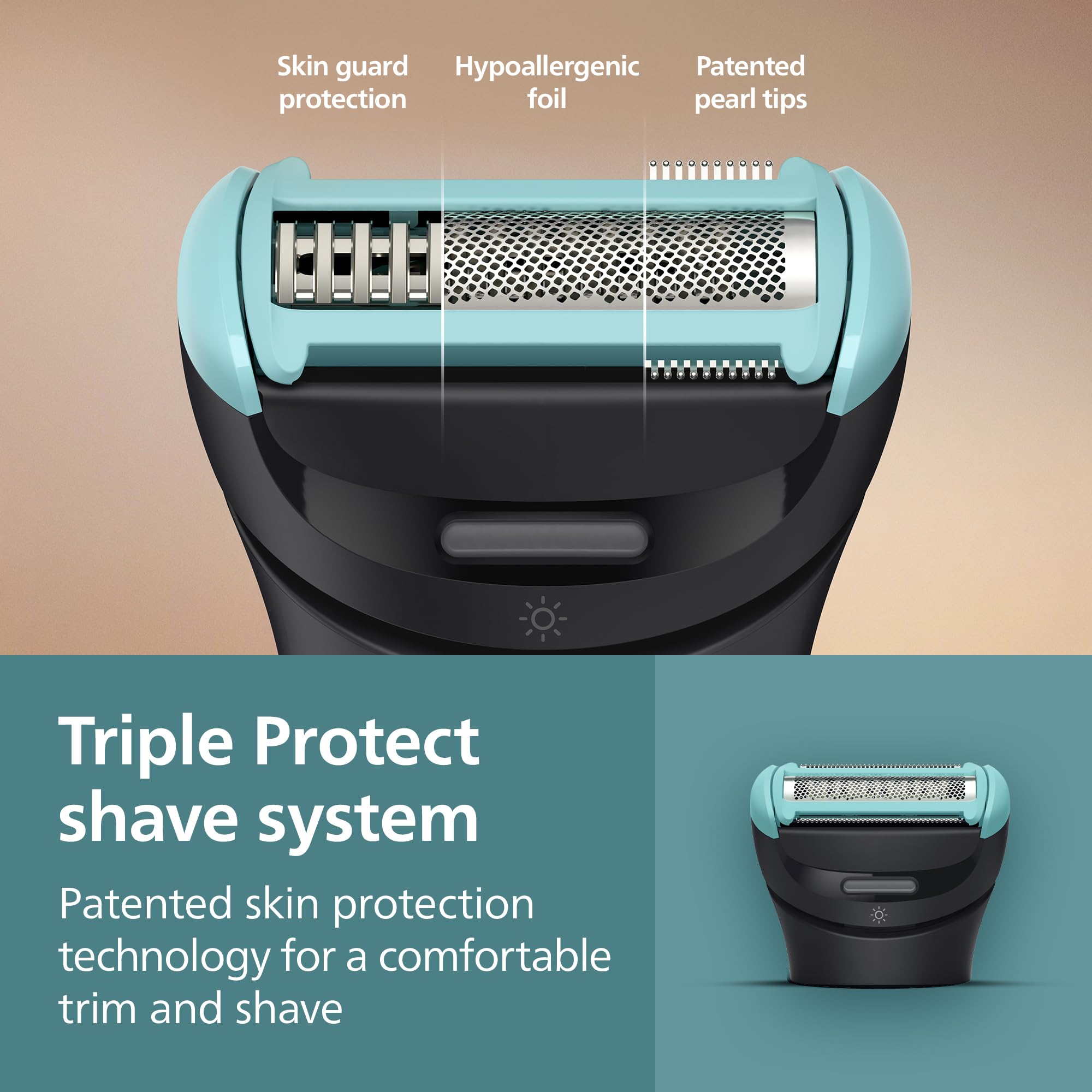 Showerproof Groin & Body Hair Trimmer for Men