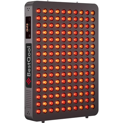 BestQool Red Light Therapy Panel with Stand, FSA-HSA 6 Wavelengths, 140W